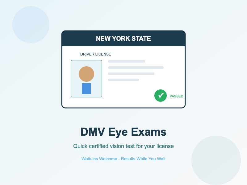 DMV Eye Exams at Reyes Vision